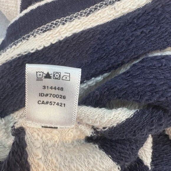 Ann Taylor LOFT Cotton Size X-Small Cream/Navy Striped T-shirt Dress/Tunic Top - Picture 11 of 11